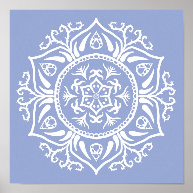 Poster Blueberry Mandala (Frente)