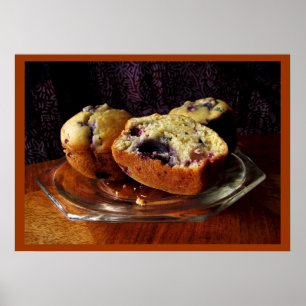 Poster Blueberry Muffins