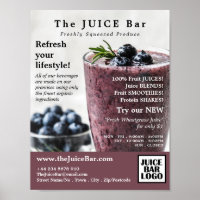 Blueberry Smoothie, publicidade ao Bar de suco