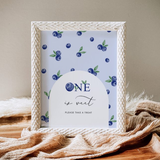 Poster Blueberry um é doce, faça um presente (Criador carregado)