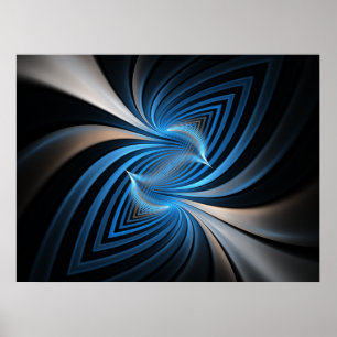 Poster Bluebird Fractal