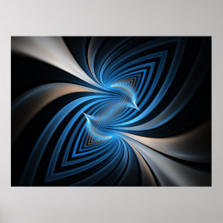 Poster Bluebird Fractal