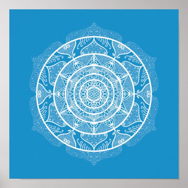 Pôster Bluebird Mandala (Frente)