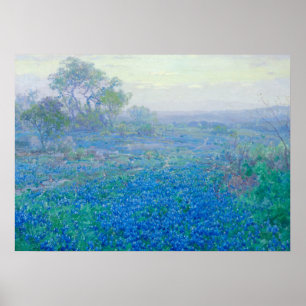 Poster Bluebonnets perto de San Antonio, Texas por Onderd