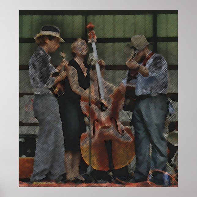 Poster Bluegrass Trio (Frente)