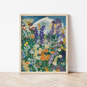 Poster Blumen am Berg   August Babberger