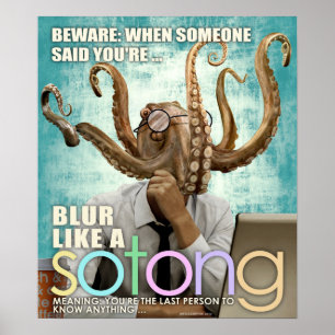 POSTER - BLUR COMO UMA SOTONG - UM SLANG DE SINGAP