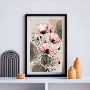 Poster Blush & Ink Botânicos