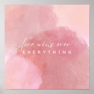 Poster "Blush of Love: A Pink Watercolor Affair"