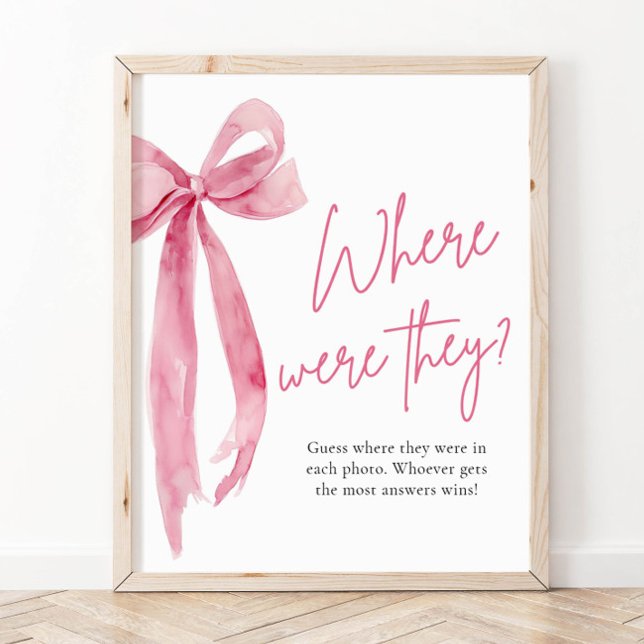 Poster Blush Pink Arco Bridal Onde estavam (Criador carregado)