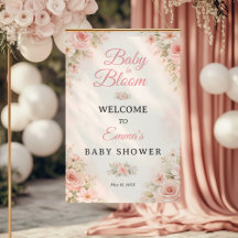 Blush Pink Baby in Bloom Floral Welcome