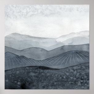 Poster Blustering Valley Cinza