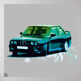 PÔSTER BMW M3 E30