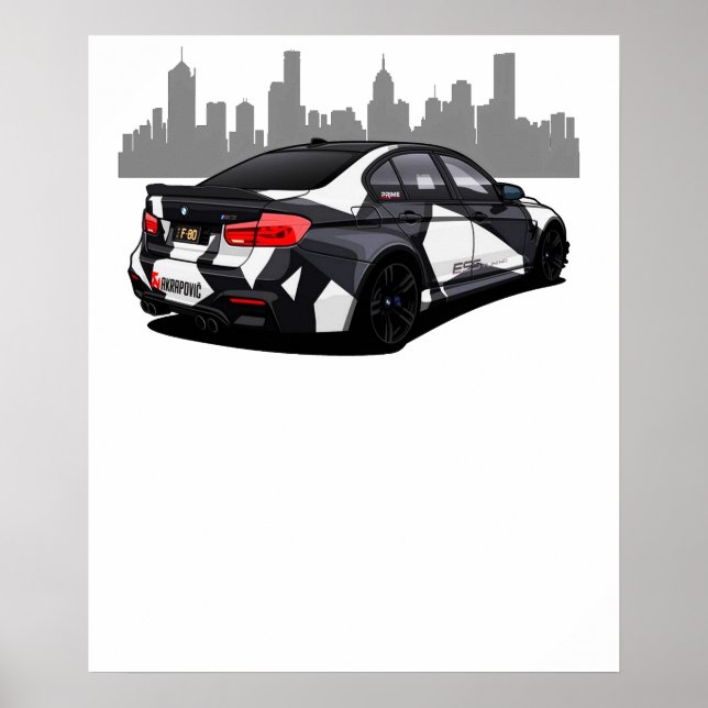 POSTER BMW M3 F80 (Frente)