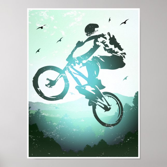 Poster Bmx - Bmx Bike - Impressão Bmx (Frente)