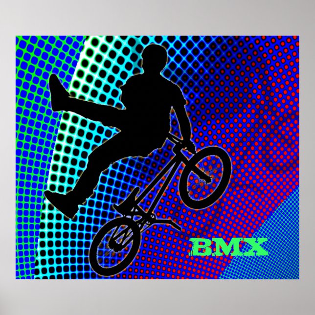 Pôster BMX em legenda de filmes fractais (Frente)