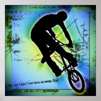 Pôster BMX Mountain Bike