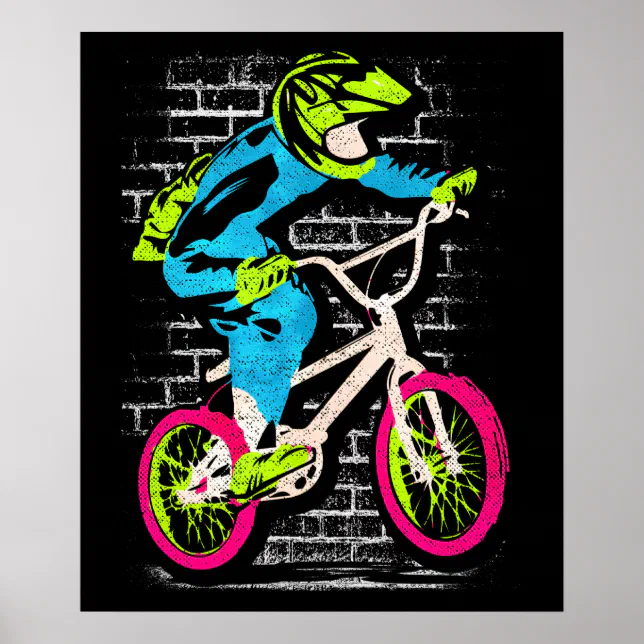 Poster Bmx Personalizado - Grafite Bmx Bike | Zazzle Brasil