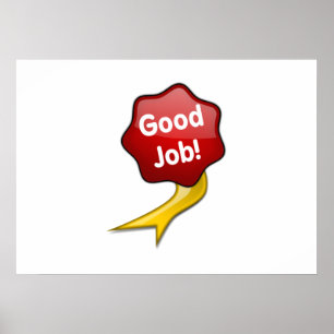 Poster Boa fita vermelha do trabalho