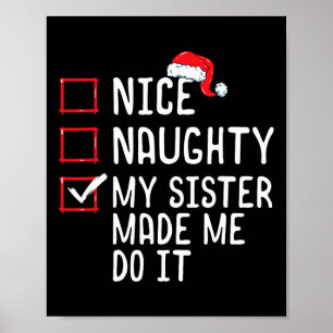 Poster Boa Noite Minha Irmã Me Fez Fazer Isso De Natal