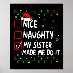 Poster Boa Noite Minha Irmã Me Fez Fazer Isso, San De Nat