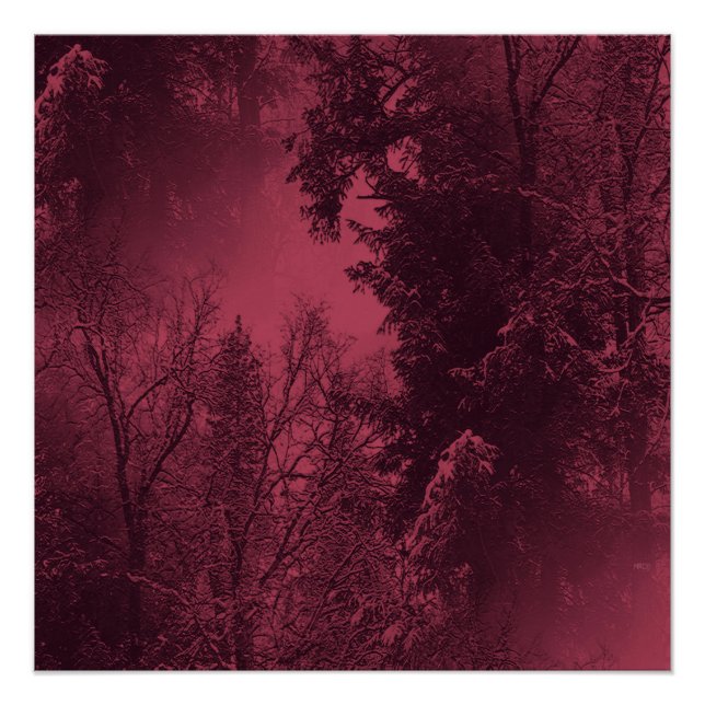 Pôster Boa noite no inverno... (Frente)