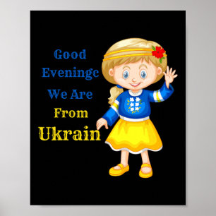 Poster Boa Noite Nós Somos Da Ucrânia - Popul Ucr