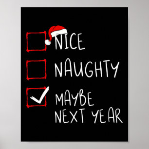 Poster Boa Noite Talvez No Ano Que Vem Lista De Natal Xma