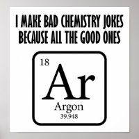 Boa Piada de Química Argon Funny