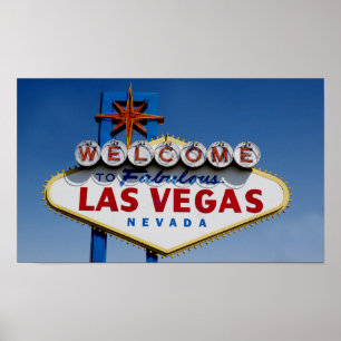 Pôster Boa vinda a Las Vegas fabuloso - sinal famoso