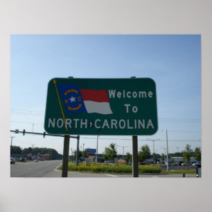 Poster Boa vinda a North Carolina