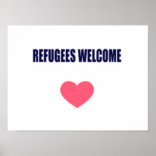 Poster Boa vinda dos refugiados