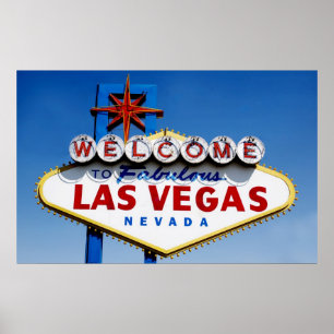 Pôster "Boa vinda o sinal de Las Vegas fabuloso"