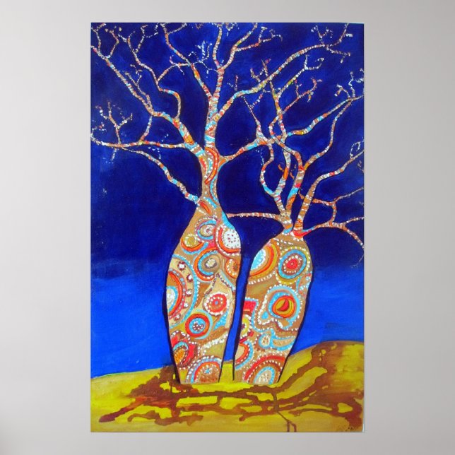 Poster Boab Trees à Noite (Frente)