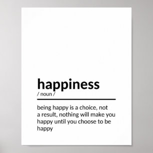 Poster Boas citações sobre felicidade