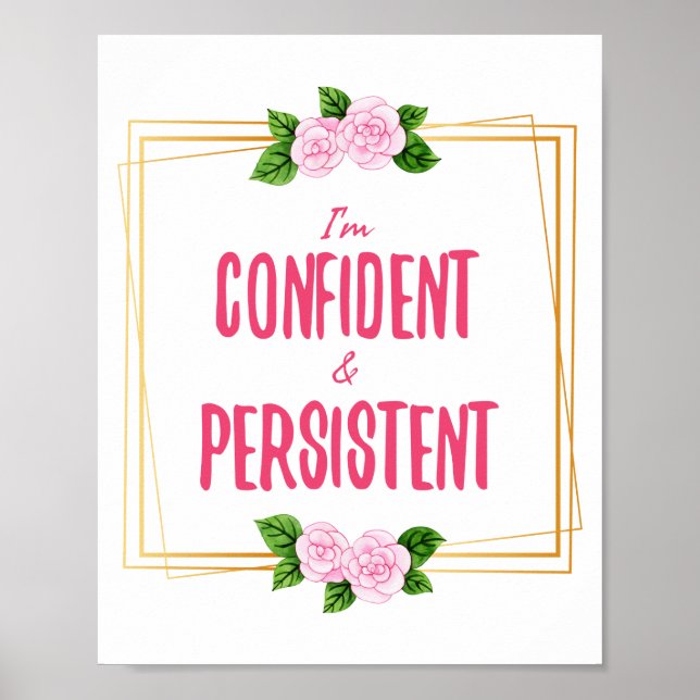 Poster boas e positivas citações para o sucesso (Frente)