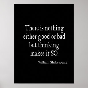 Pôster Boas ou de Shakespeare citações de pensamento m