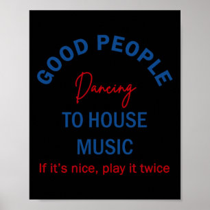 Poster Boas Pessoas Dançam Para Música Em Casa