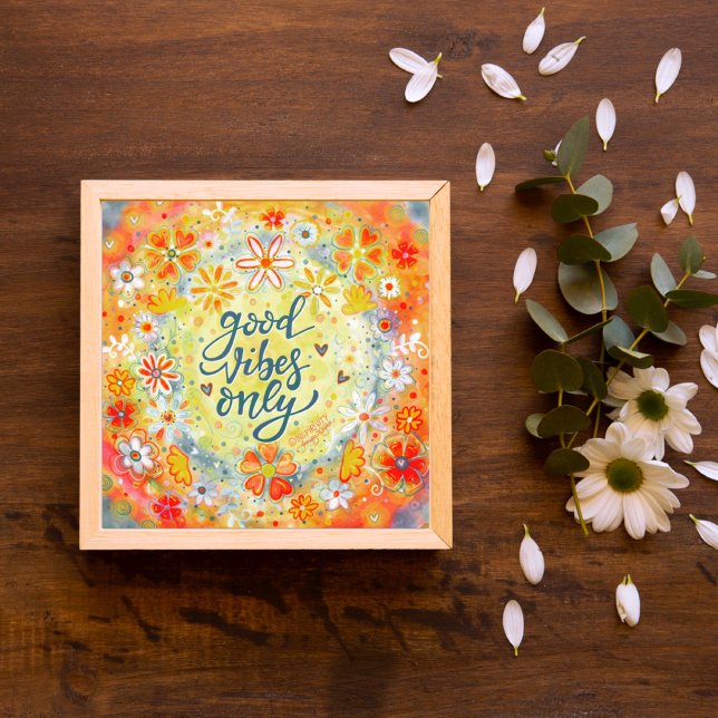 Poster Boas Víblias bonito Apenas Inspirividade Laranja (Criador carregado)