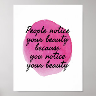 Poster boas vibrações dizendo por amor próprio e autoc