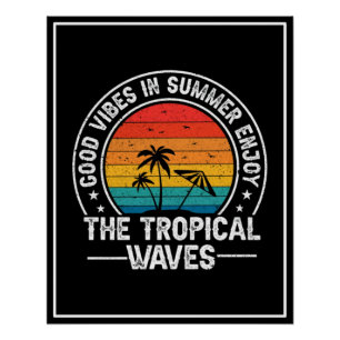 Pôster Boas Vibrações Ondas Tropicais de Verão-64107