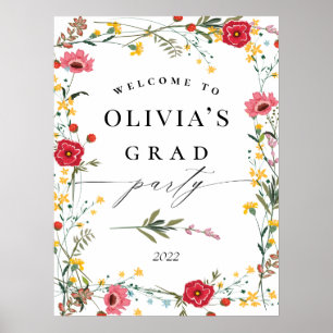 Poster Boas-vindas à Classe de Flor Selvagem de 2021