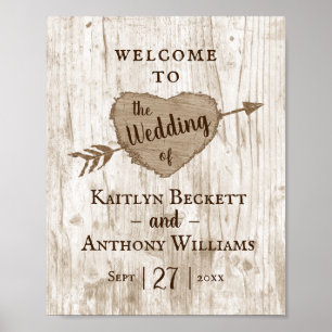 Poster Boas-vindas à Coleção de Casamento de Árvores 