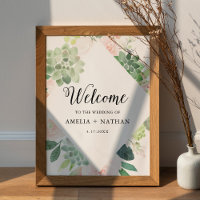 Boas-vindas a Devon Succulent Greenery Wedding 18x
