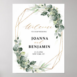 Poster Boas-vindas a Eucalyptus Greenery