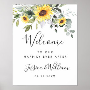 Poster Boas-vindas a Eucalyptus Sunflower