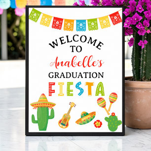 Poster Boas-vindas à Festa de Formatura do Tema Fiesta Me