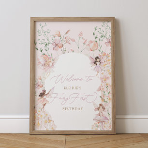 Poster Boas-vindas a magia das moças-voadoras cor-de-rosa