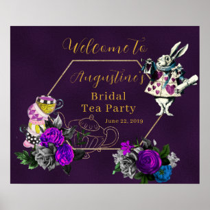 Poster Boas-vindas a Purple Wonderland Bridal Tea