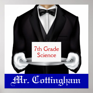 Pôster Boas-vindas à sala de aula do professor escolar - 